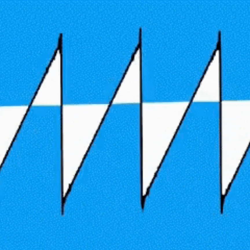 Continuation of the sawtooth pattern maintaining the mouse in one place while recording the pattern.